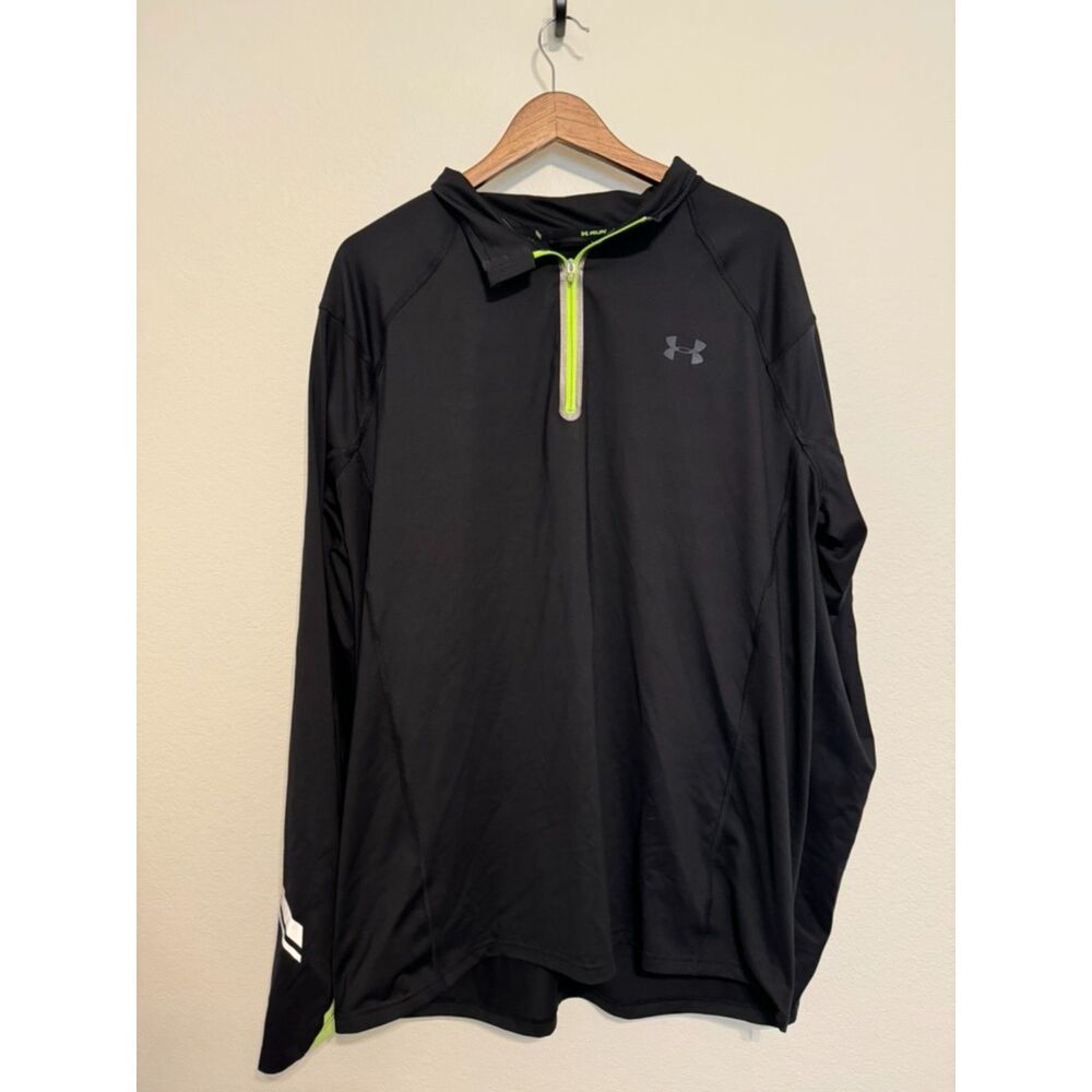 Mens Under Armour long sleeve quarter zip running shirt 2XL